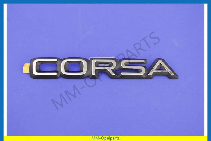 Naamplaat "Corsa"  achterklep/kofferdeksel