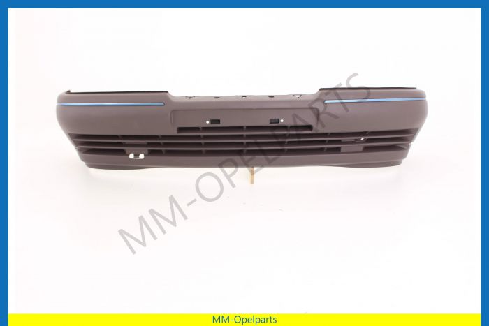 Front bumper with carrier, dark brown without fog lights (see info)