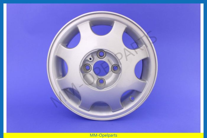 Rim, aluminium, 5 1/2J X 14, 4 gaats, Silver, Ident NG (Attention: only 1 available)