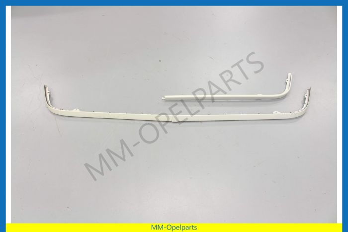 Bumper strip, SET white (3 pieces) see pictures