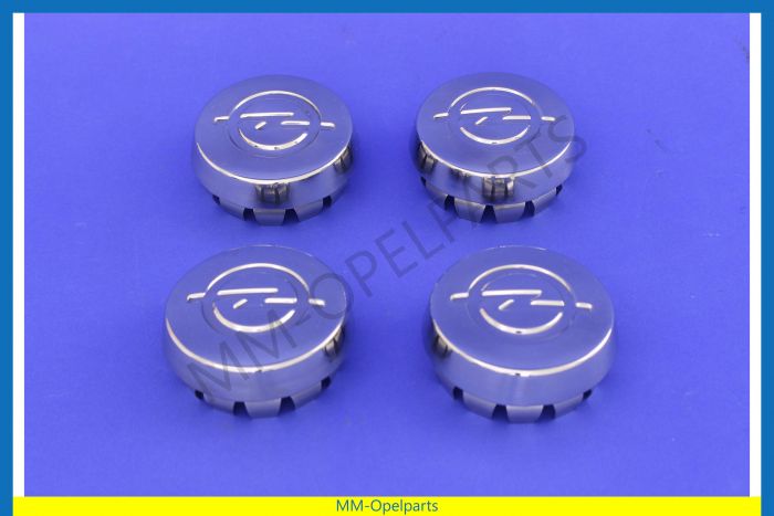 Set hub caps, chrome. (4 piece set) +/- 60.5-mm/59-mm