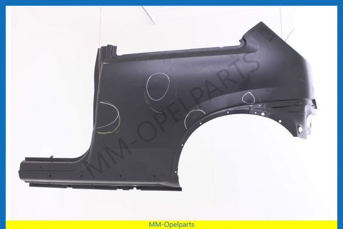 Side  panel, left, with groove 