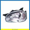 Headlight, H4, with height adjustment 