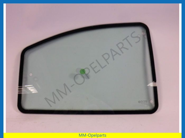 Side window right 3-drs hatchback green tinted