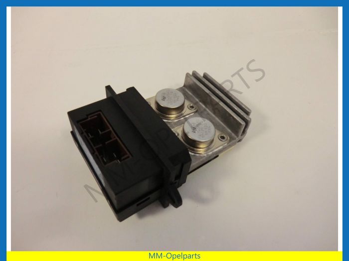 Heater resistor for car with airco, with climate control