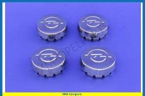 Set hub caps, chrome. (4 piece set) +/- 60.5-mm/59-mm