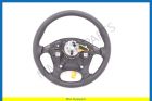 Steering wheel, leather, 4 spokes, exc. steering wheel radio operation