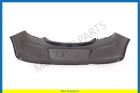 Rear bumper, primed, not for flexfix-system