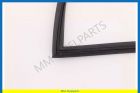 Rubber seal rear window with flute for trim, Saloon