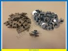 Set 30 schroeven en 30  plaatmoeren halve vorm,  bevestiging  2 voorschermen