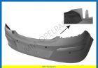 Rear bumper, primed, not for flexfix-system