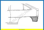Rear lower corner, 3/5-drs, (H/B) left